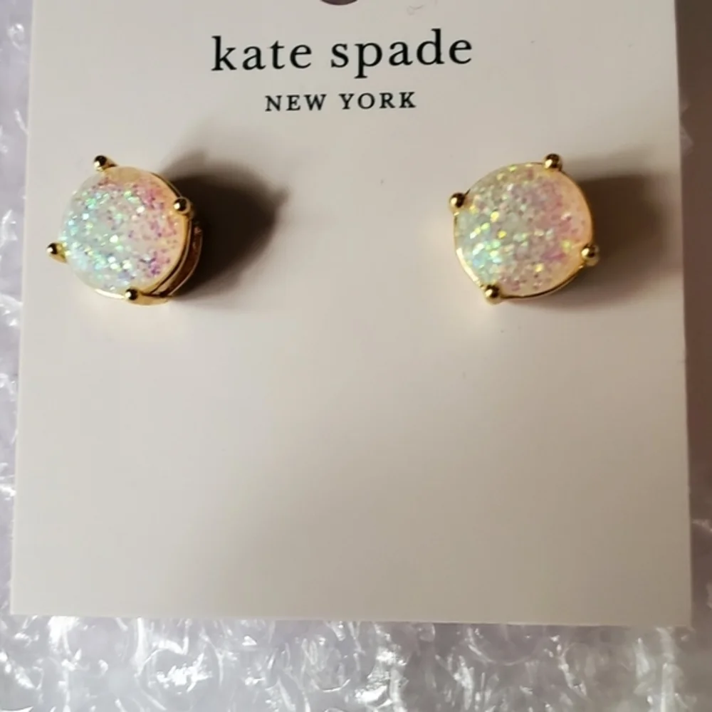 Kate Spade glitter gumdrop earrings NWT‎